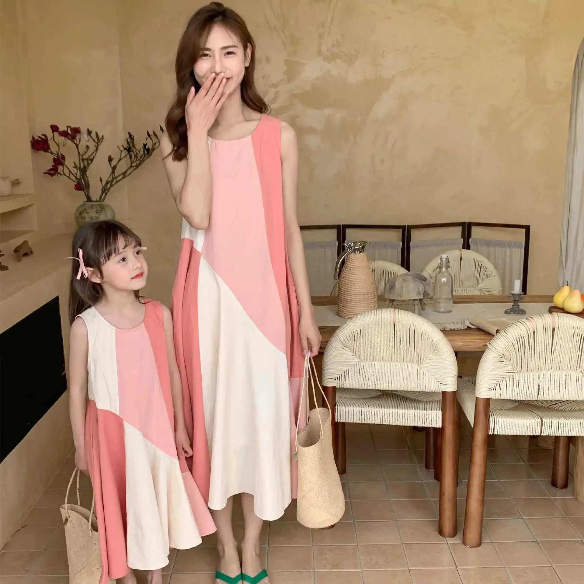 mother and daughter matching pink dress Pink Mother Daughter Matching Dresses, Mommy and Me Outfits, Mommy and Me Dresses, Mother Daughter Dresses, Dresses for First Birthday