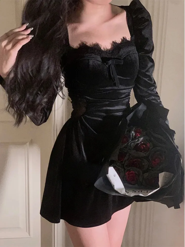 knee length dresses for ladies 4XL-8XL) Plus Size Black Chiffon Wrap Midi Dress (Extra Big Size) –  Pluspreorder main image 1