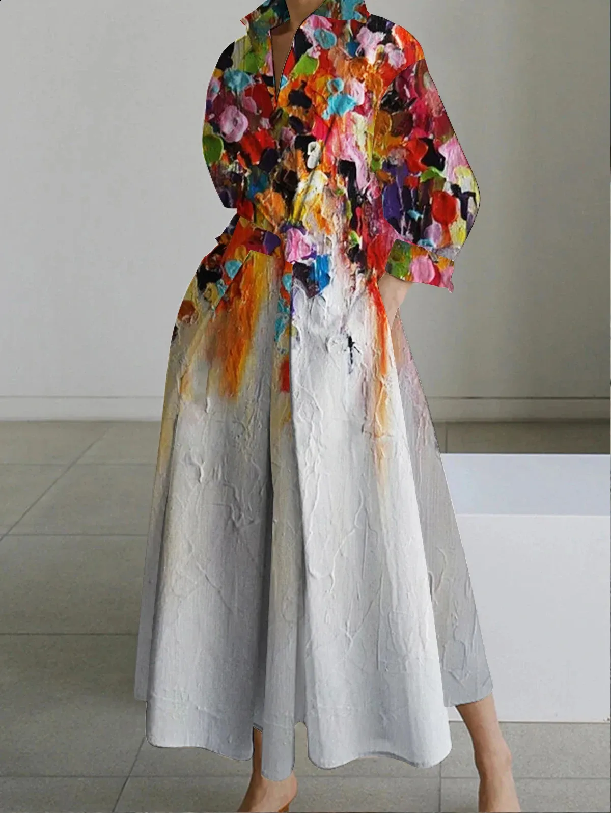 Elegant Vintage Cotton Linen Midi Dress with oil pastel drawing portrait Button for Women - Perfect for Summer Streetwear and Parties (Style #240816) Elegant Vintage Cotton Linen Midi Dress with oil pastel drawing portrait Button for Women - Perfect for Summer Streetwear and Parties (Style #240816)