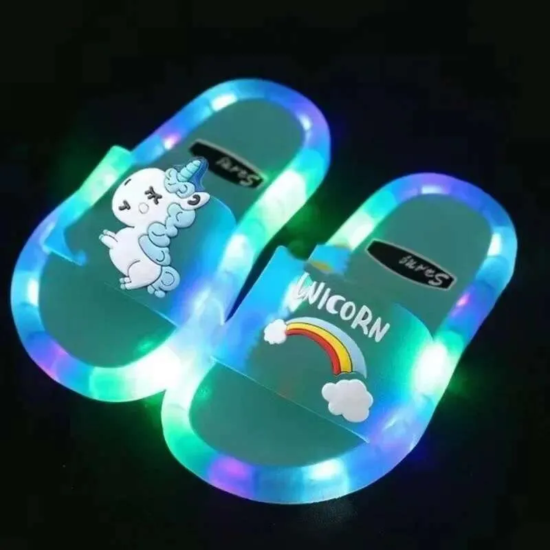 Sparkling Unicorn Slippers for Kids: Light-Up Crystal Shoes, Shop