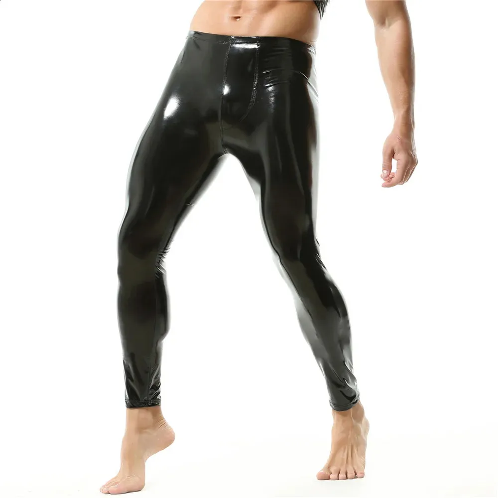 CLUB NIGHCUB: Pantalones Delgados Negros Para Hombres, Leggings De