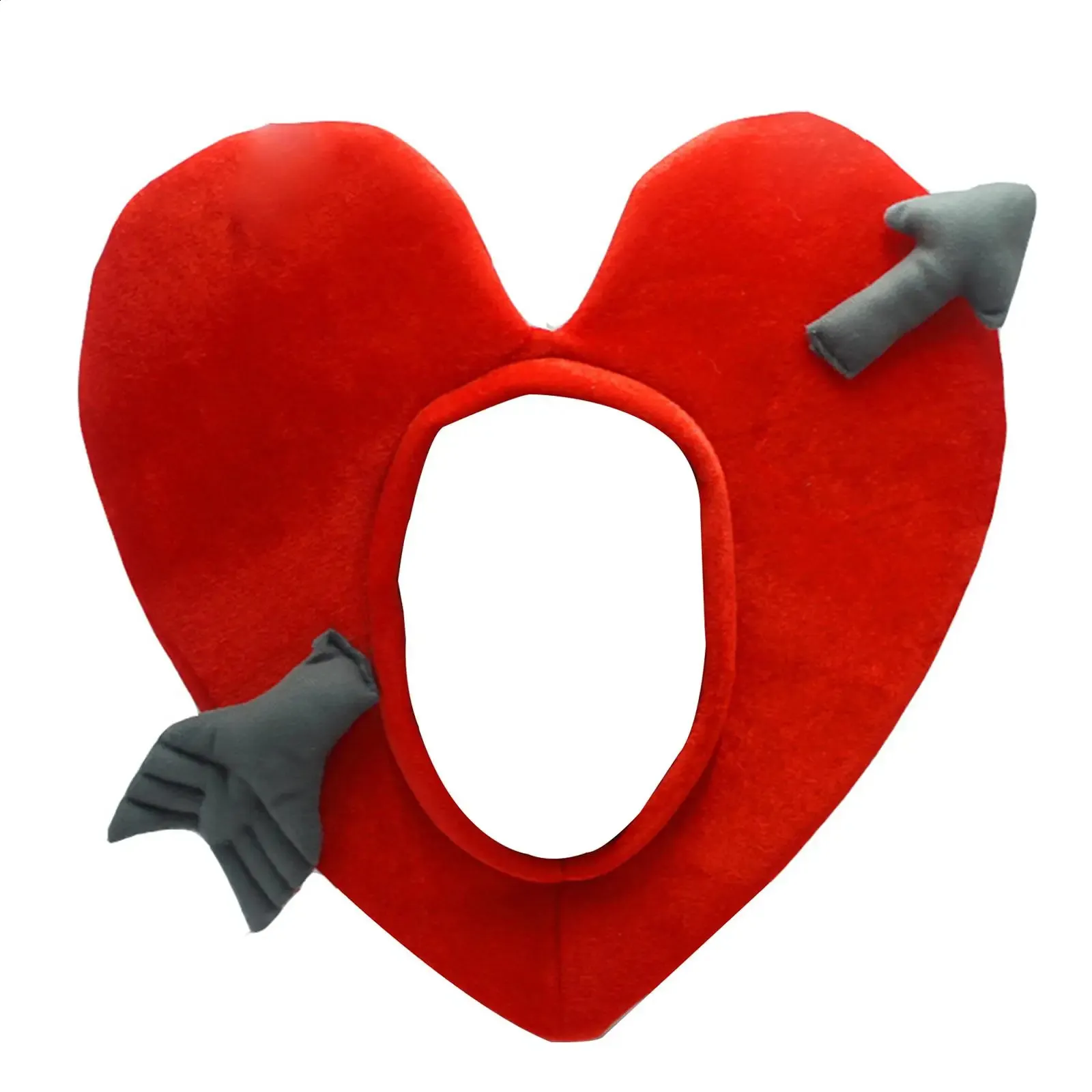 Cartoon Love Heart Peach Plush Headgear Quirky Cupids Warm  display picture 1