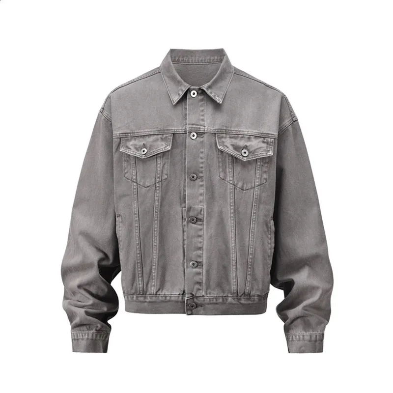 Washed Relaxed-Fit Denim Jacket: Mens Versatile Jean Jacket