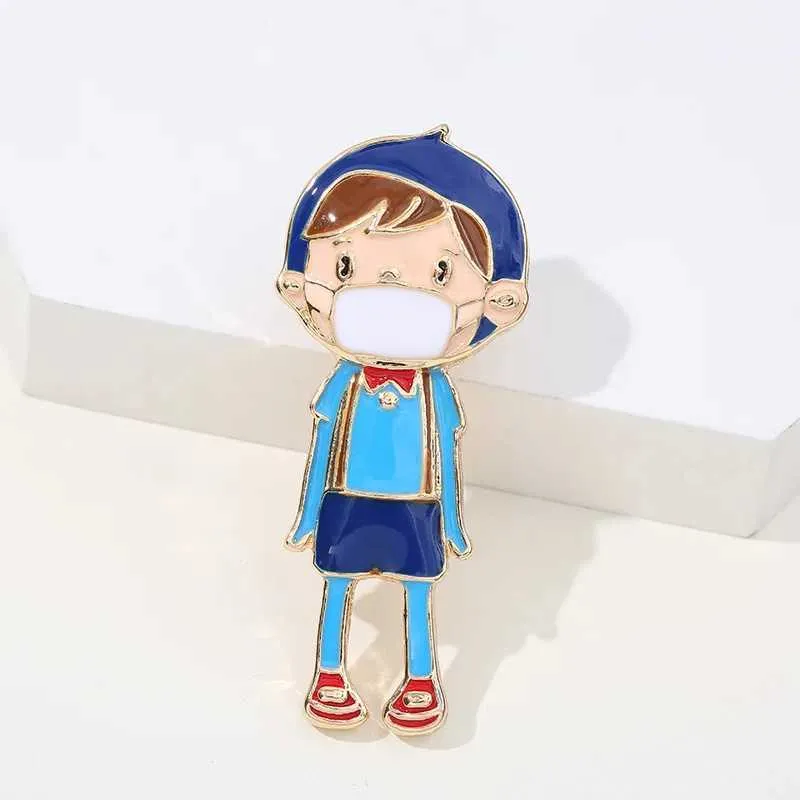 かわいいエナメルナース形状のピンレディースブローチファッショナブル