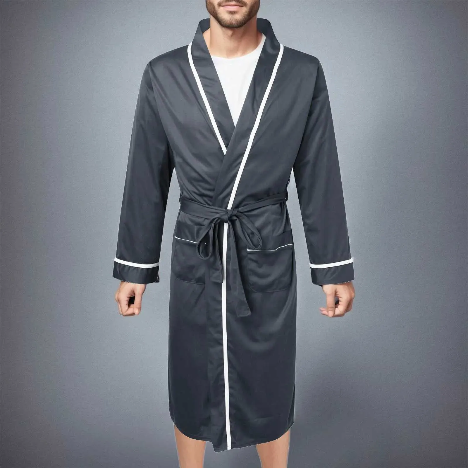 Pijama De Lino Algodón Para Hombre - Conjunto Suelto Y Cómodo Para Casa