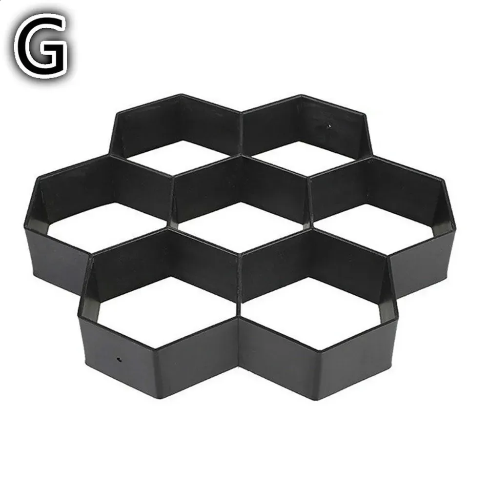 Vaguelly Crescent Shape DIY Concrete Paving Mold For Garden Path Lawn Patio Yard Landscaping Reusable Abs Floor Mold - View #6