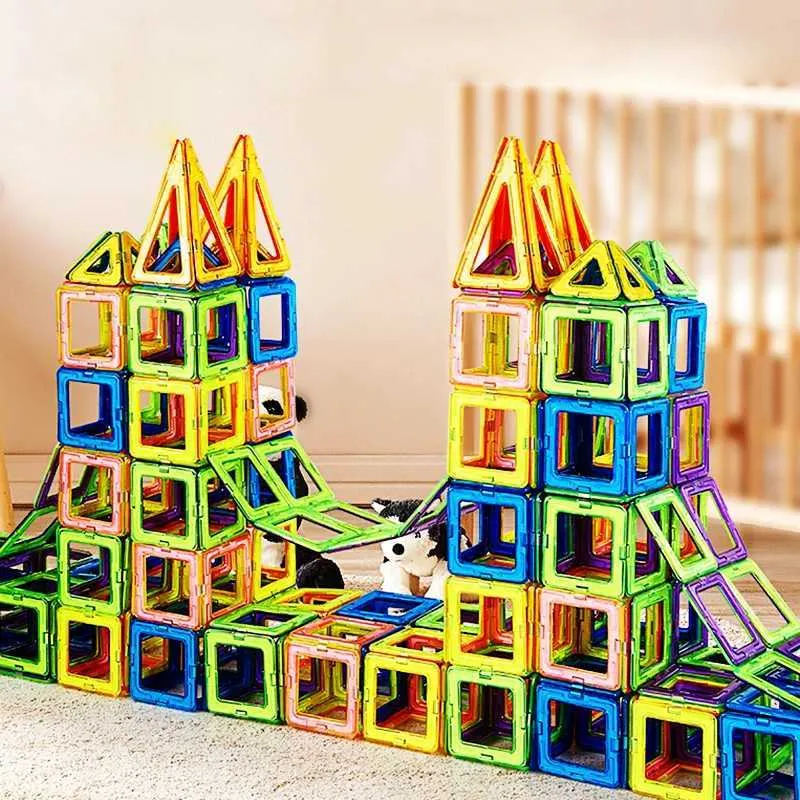 DIY Magnetic blocks house Set - Big and Mini Sizes...