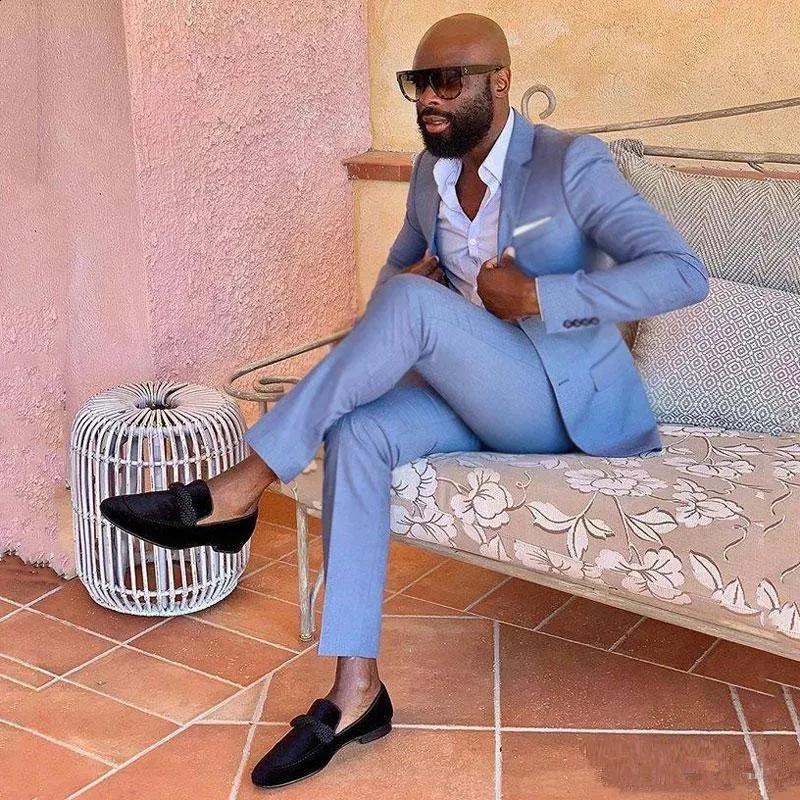 Premium Blue Suit: Slim Fit, Notched Lapel Best Seller! Shop Now