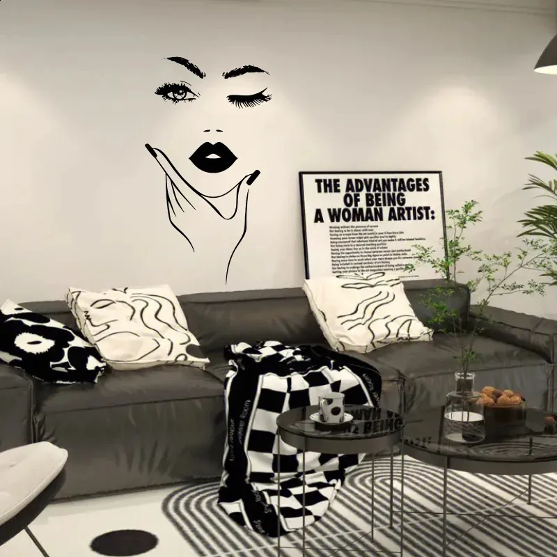 Personalised Name Wall Art Sticker - Damask Swirls Design For Beauty Salon, Hair & Nail Studios