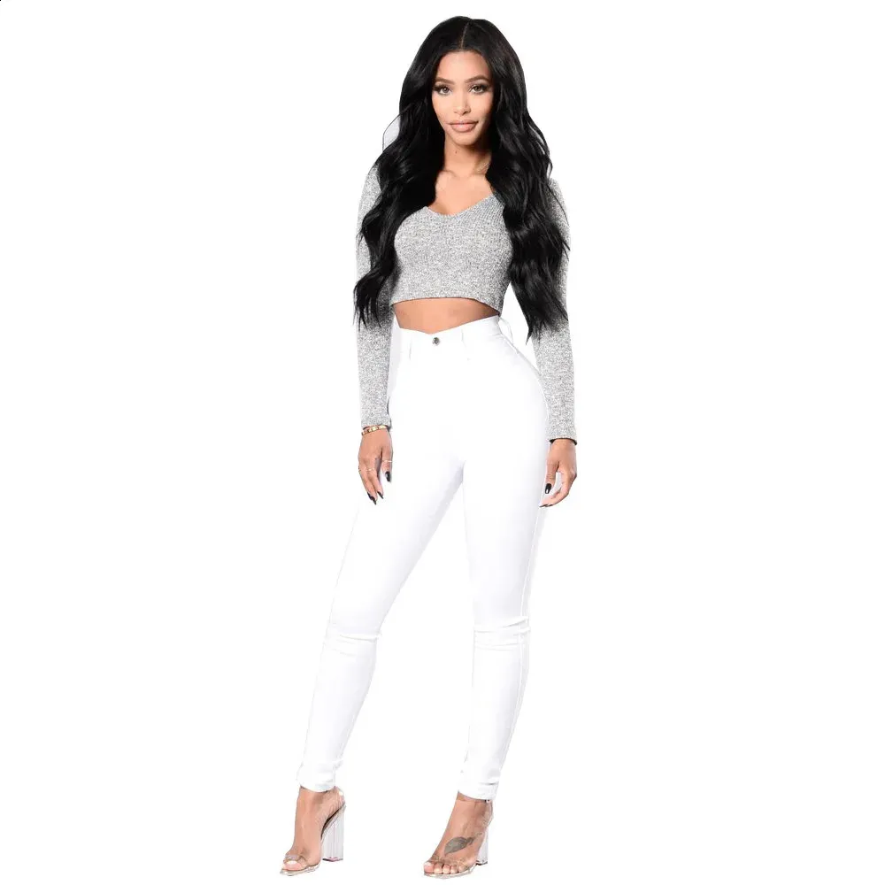 大特価 チラシ Skinny Waist High skinny Elastic Fit, Slim - Women for jeans Clothing