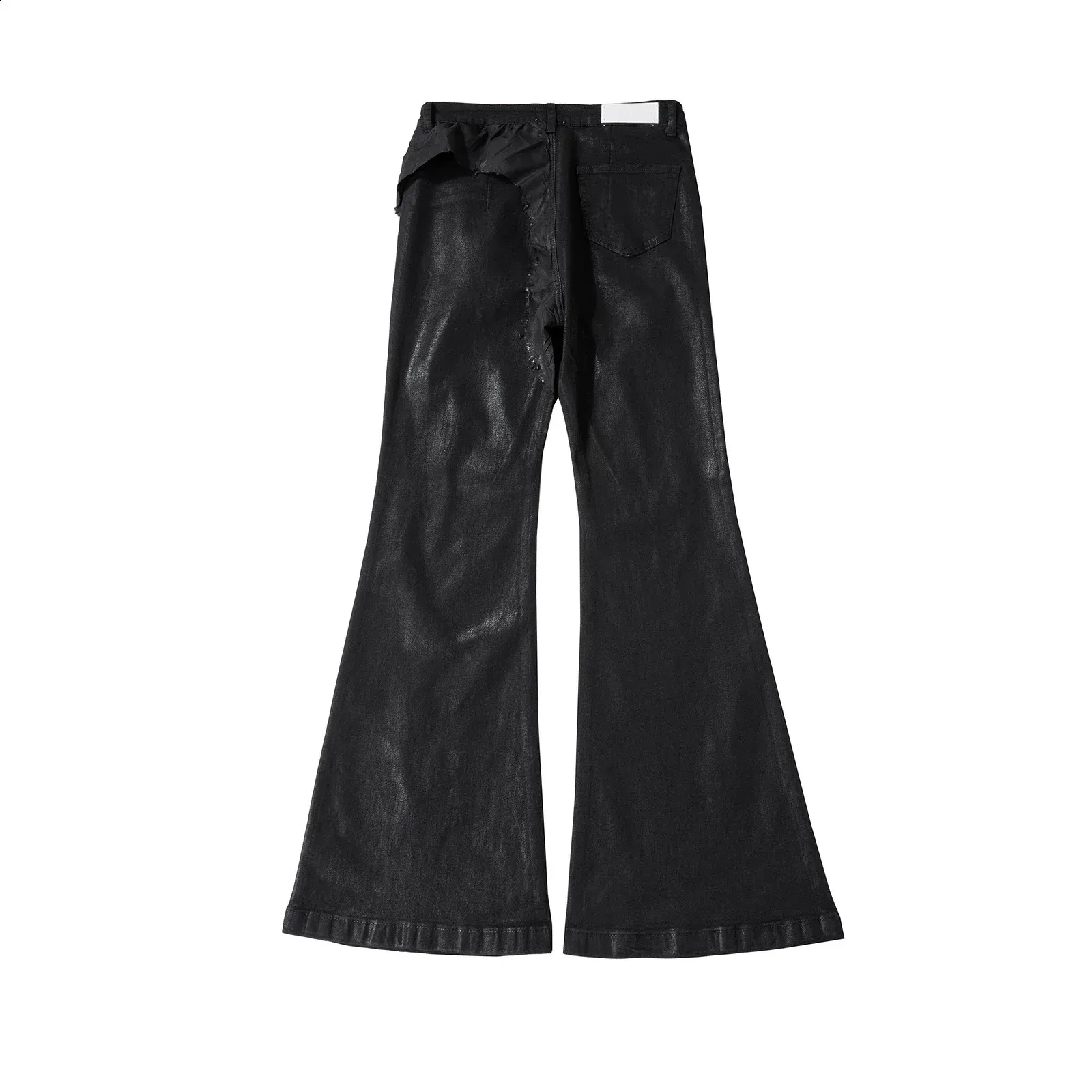 パンツ 00s SHELLAC waxed black flare denim Y2K 00s SHELLAC waxed black flare denim Y2K - メルカリ