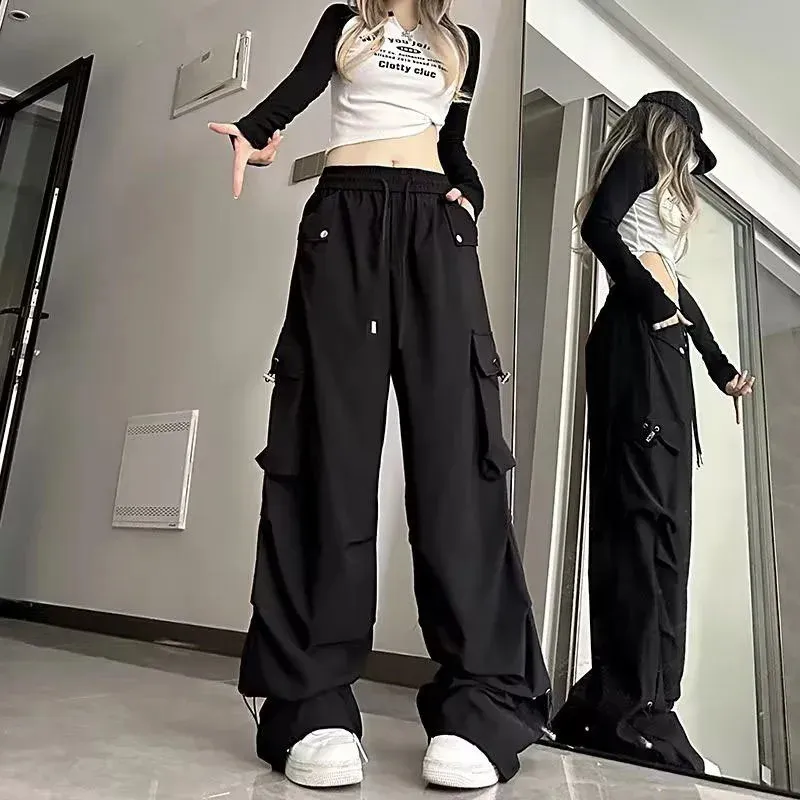 パンツ alpha parachute cargo flared pants Y2K alpha parachute cargo flared pants Y2K