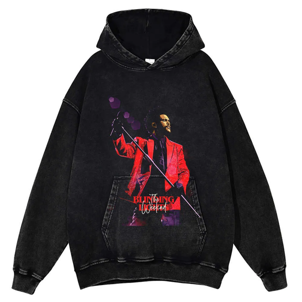 2024 Retro Figure Print Haruku hoodies and sweatshirts for