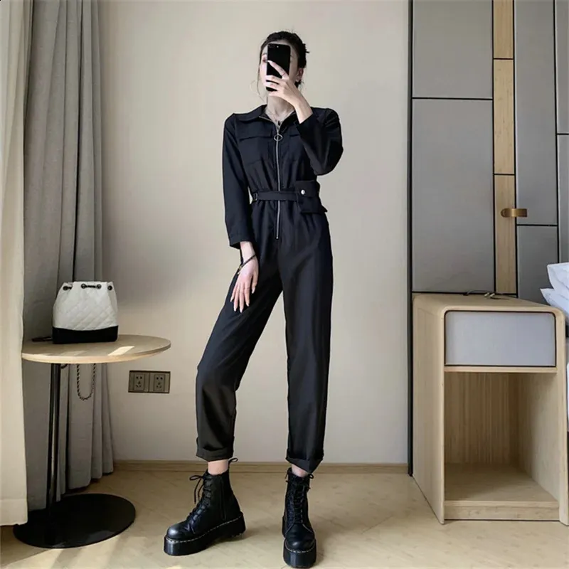 Professional black jumpsuit sale
