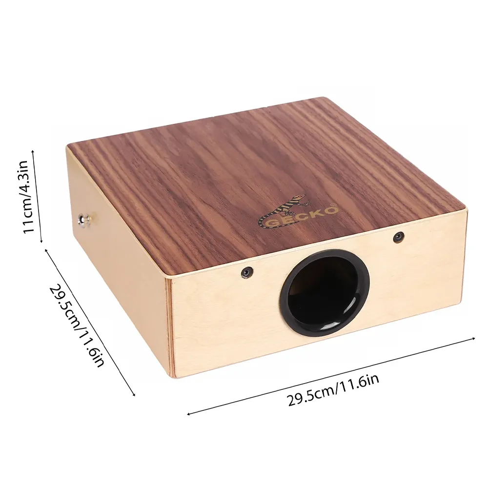 Portable Cajon Drum - Wooden Percussion Box Drum with