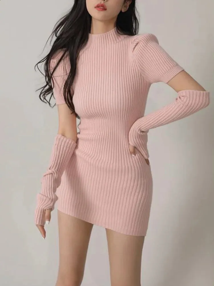 knee length dresses for ladies Y2K Floral Lace Mini Dress With Cropped Knit Cardigan – Kawaii Stop