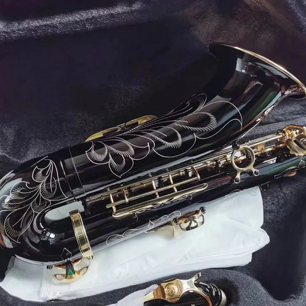 High-end Bb Tenor Saxophone Gold Lacquer YTS-82Z Yellow Brass Musical instrument Professional with Case Accessories