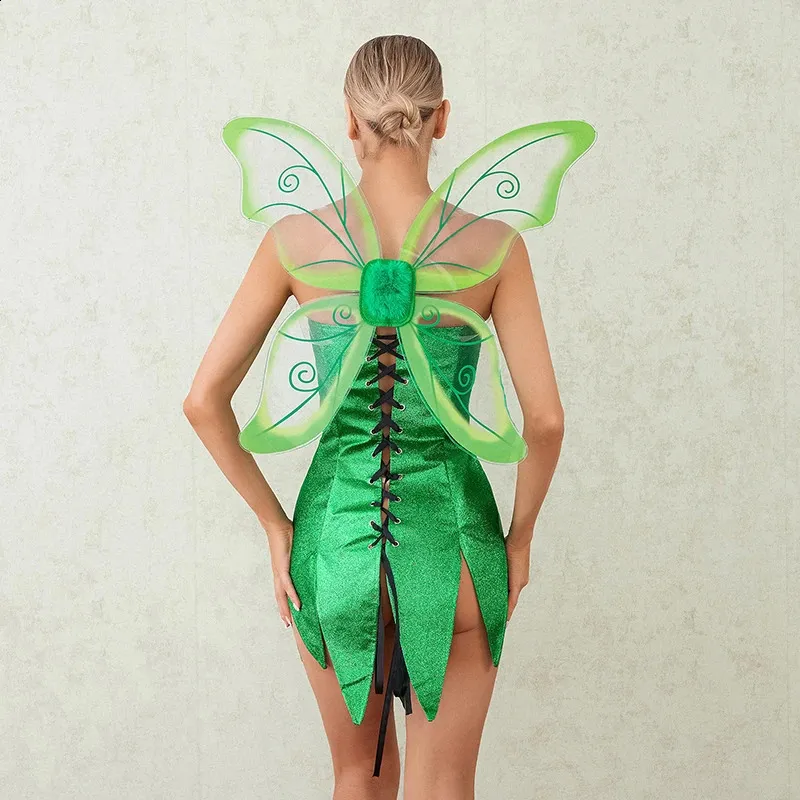 Womens Fairy Costume Mini Dress With Butterfly Wings... From Zara06, $23.37  | DHgate.Com