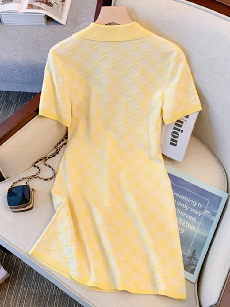 knee length dresses for ladies Butter Yellow A Line Midi Dress Yellow / Xs main image 1