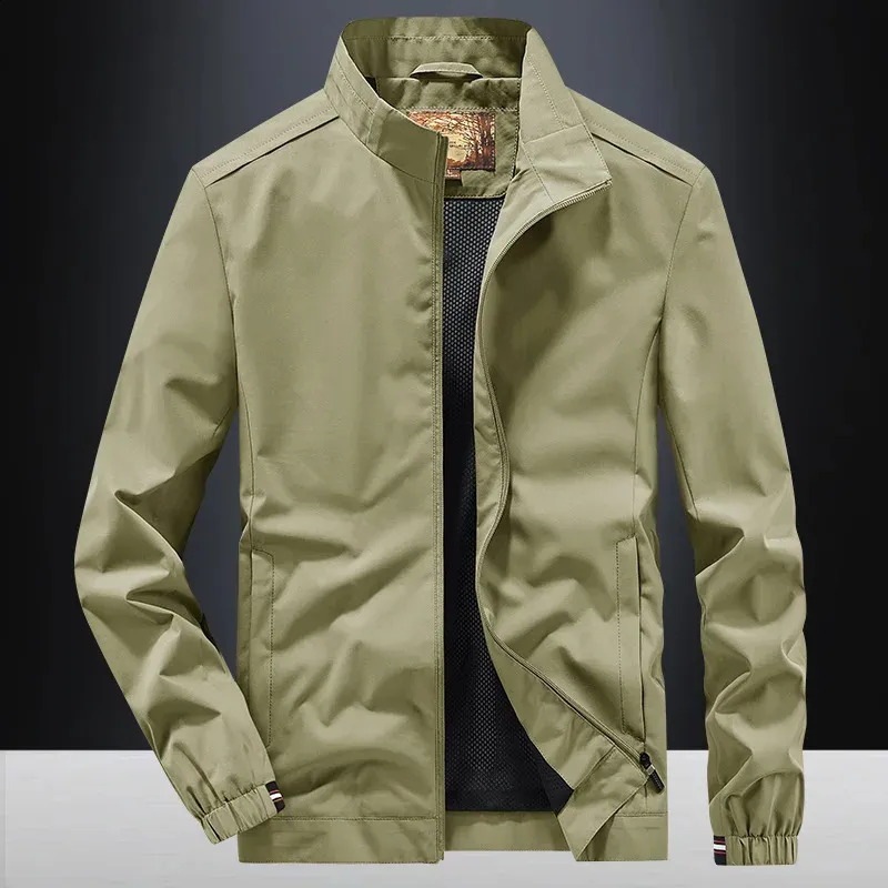 Spring Mens Collar Jacket: Thin, Breathable Outdoor Sport Coat