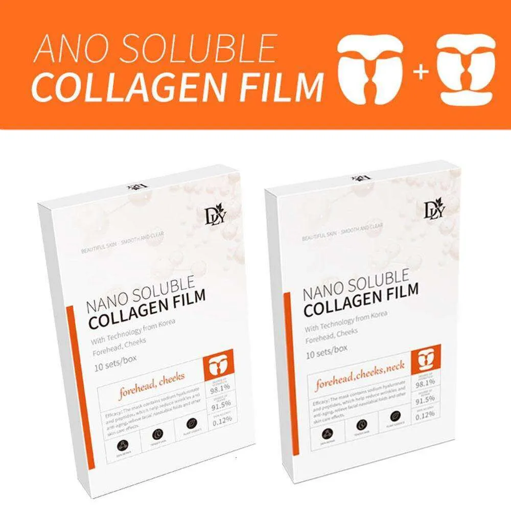 Nano Collagen Film Mask - Soluble Facial Paper for Anti-Aging, Wrinkle ...