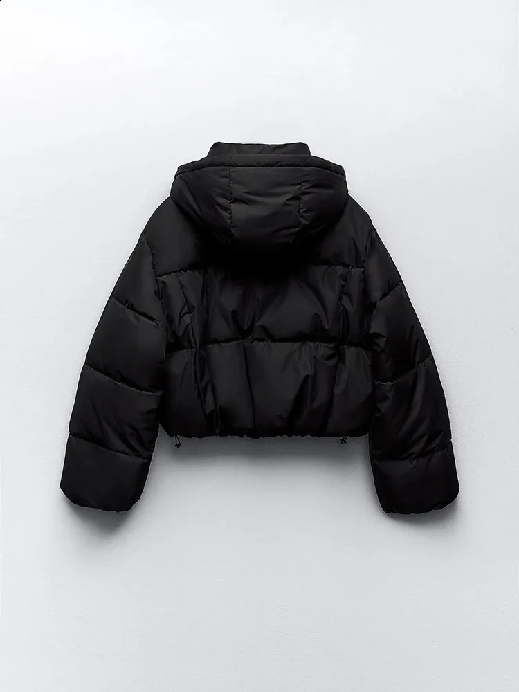 Puffer Jacket Black Cropped Waterproof Jacket Oversize Puffer