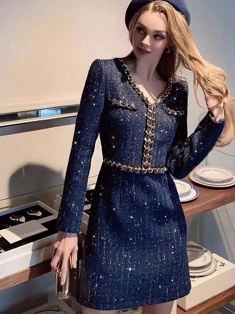 chinese dress ladies Joelle | Plunge Neck Long Sleeve Satin Mini Dress main image 1