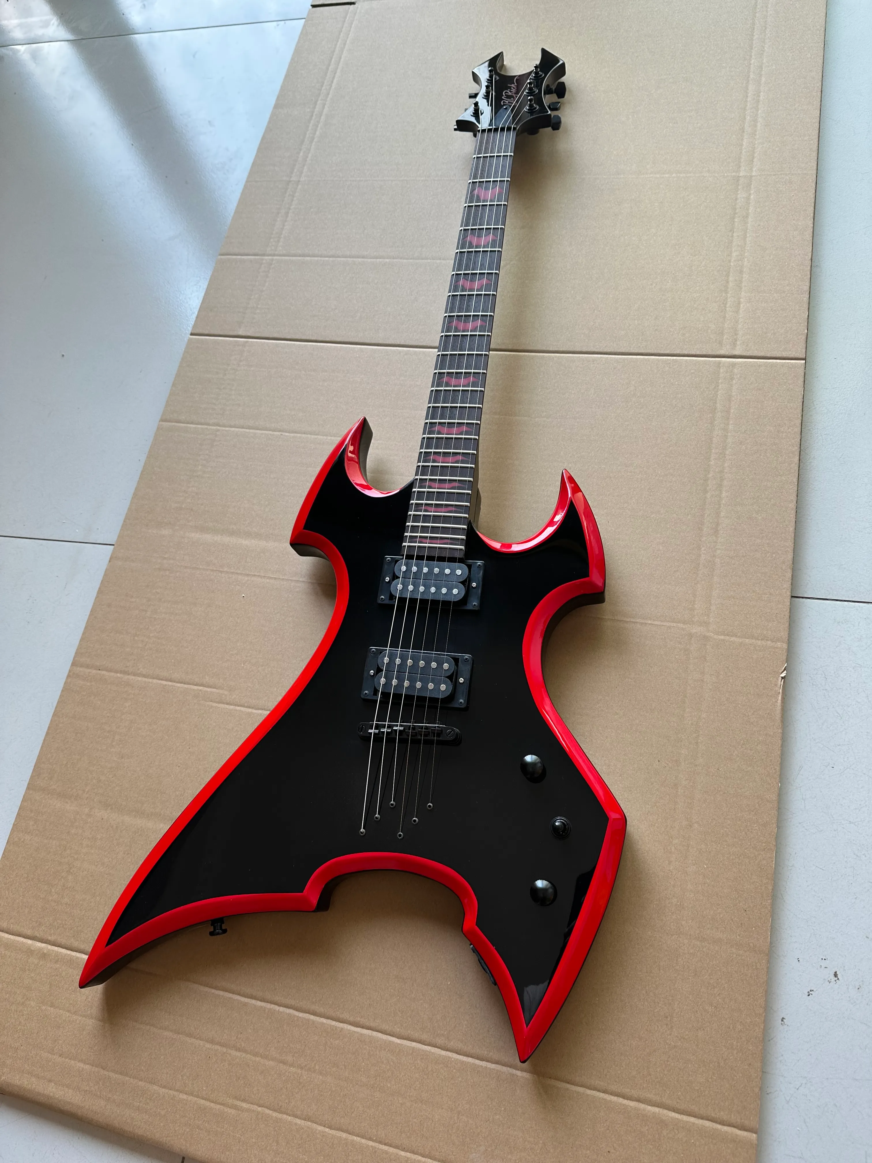 BC Rich Warbeast Headless Electric Guitar In Black With From
