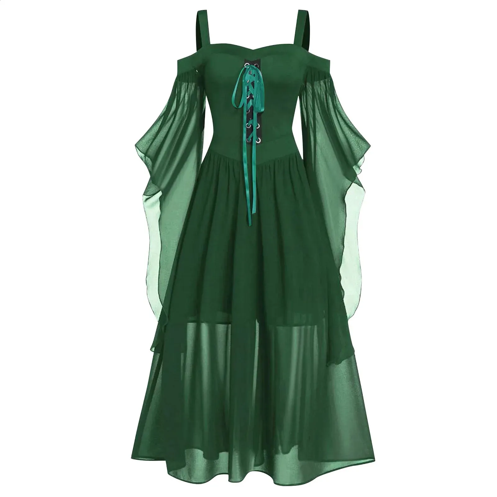 green witch dress Girls Wicked Green Witch Costume Dress with Hat Black / 3T main image 1