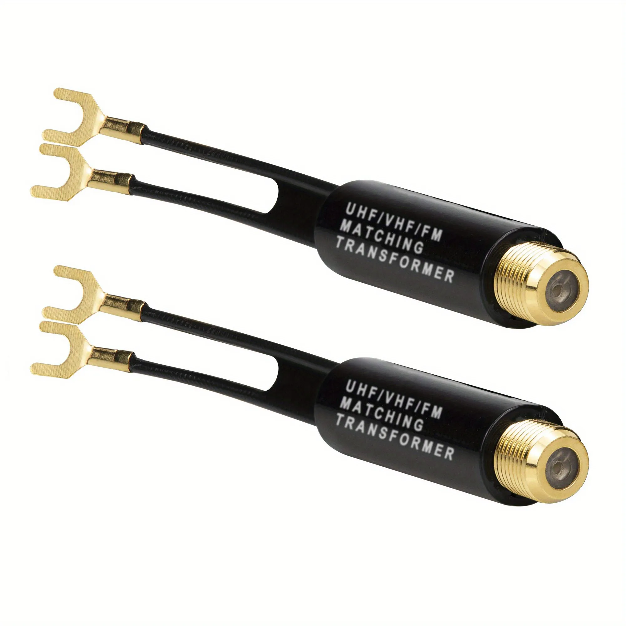 Antennenstecker Adapter 300 Ohm Auf 75 Ohm | Für HD/UHF/VHF/FM TV | Kompatibel Mit Channel Master Antennen