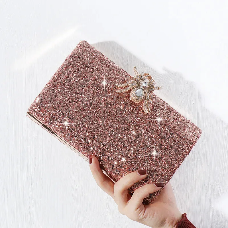 Sequin Clutch Rose Gold Glitter Clutch Bag Save Big On Bulk Rose