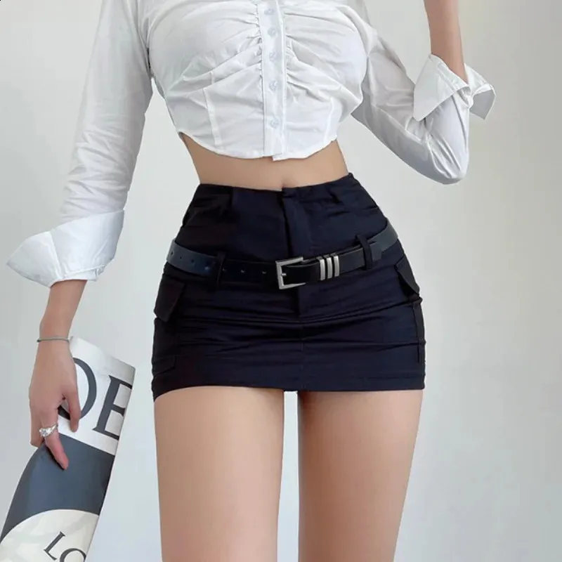Save Big on Bulk Mini Skirt Korea Black Mini Skirt For Women High Waist,  Slim Wrap, A Line, Casual Elegant Korean Fashion Best Deals on DHgate