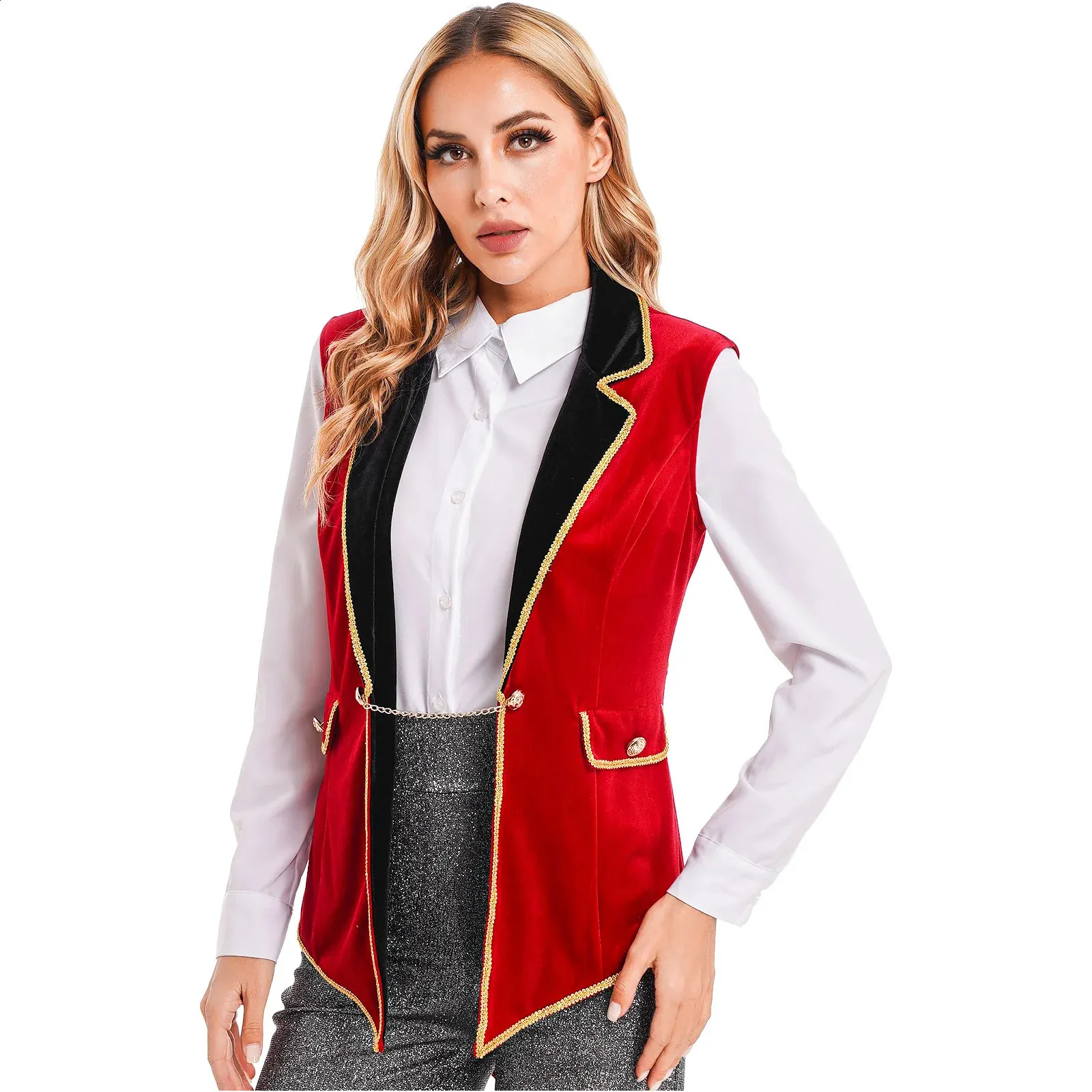 Costumes De Carnaval Pour Le Taillé De Velours Pour Femmes: Veste