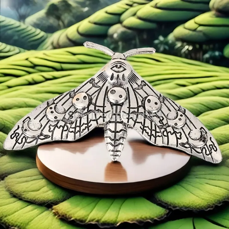 Vintage Moth Decor Hair Clip Silver Alloy Hair Pin Halloween  display picture 1