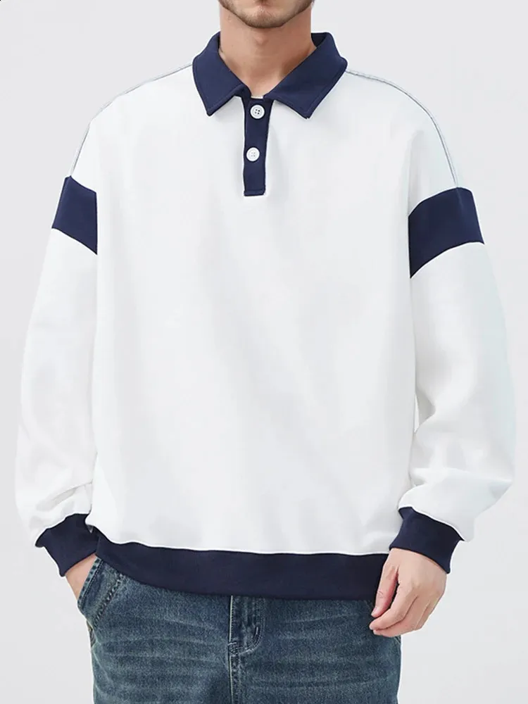 DHgate.com:Mens Long Sleeve Solid Color Polo Shirts - Turn