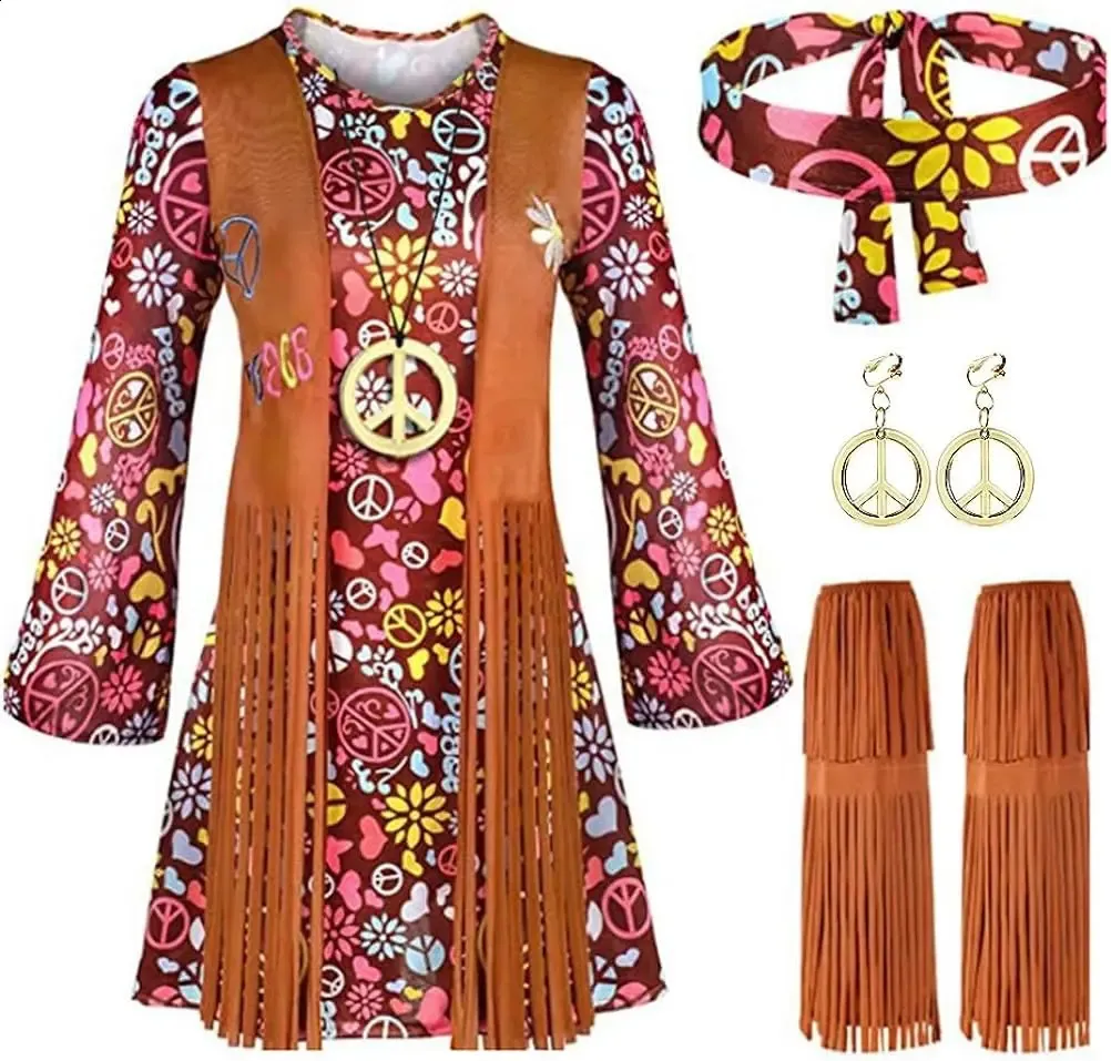 Men's Athletic & Sporty 70s Hippie Costume Set with Bleach Latex Material  for Christmas Role-Playing from Dhgate Theme Costume - price 37.97