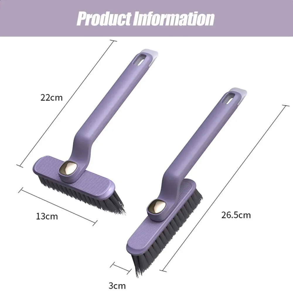 Hard Bristle Crevice Cleaning Brush Set - Multifunctional Gap Scrub Brushes For Household Use, Kitchen, Bathroom, Vehicle, Faucets, Windows, And More