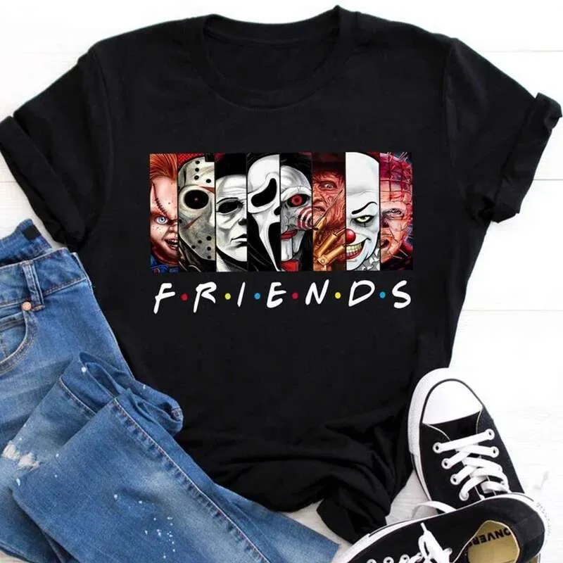 T-shirt Homme Halloween - Manches Courtes, Col Rond - Motif Taches De Sang - Polyester - Décontracté
