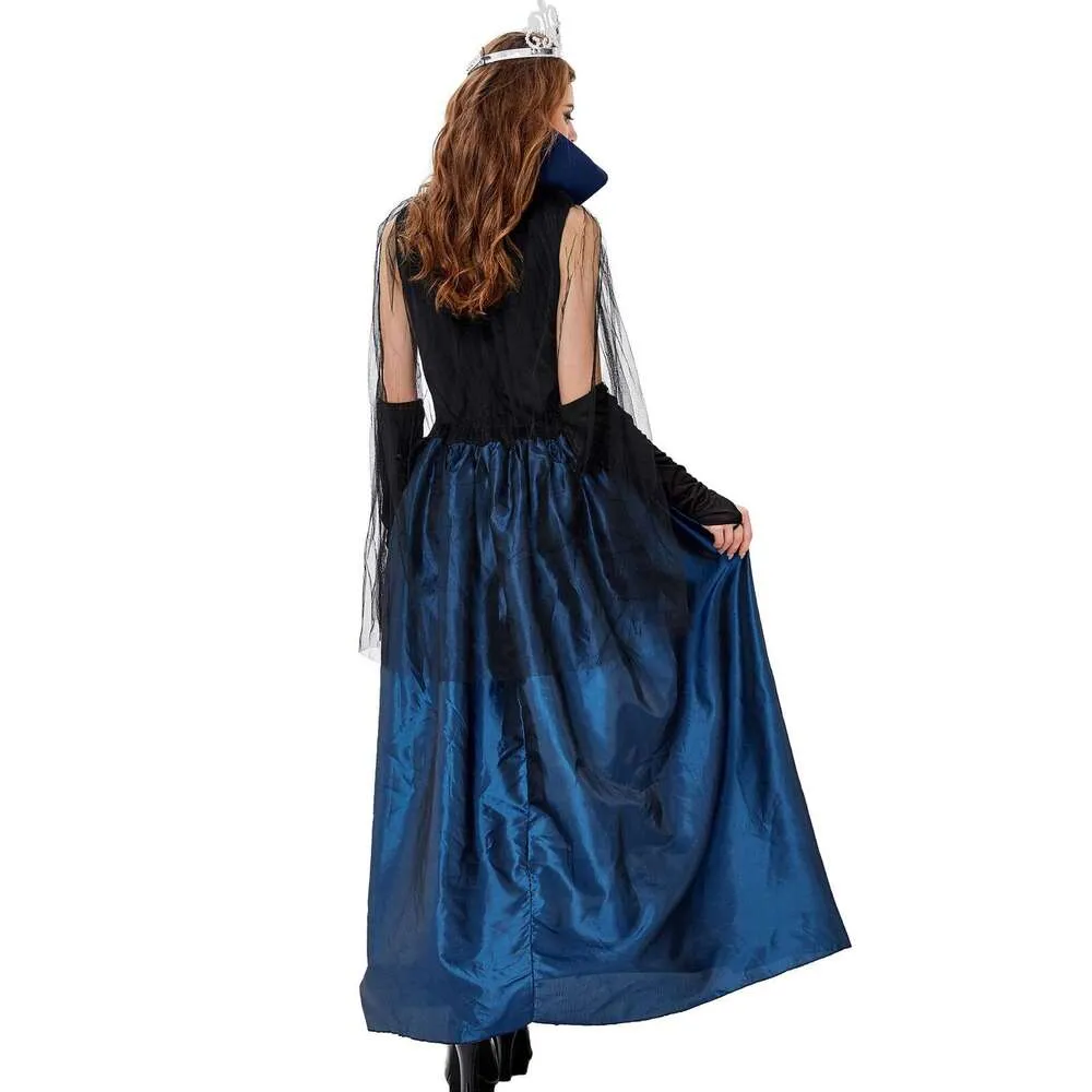 blue and white floral bridesmaid dress Blue Floral Strapless A-line Long Bridesmaid Dress