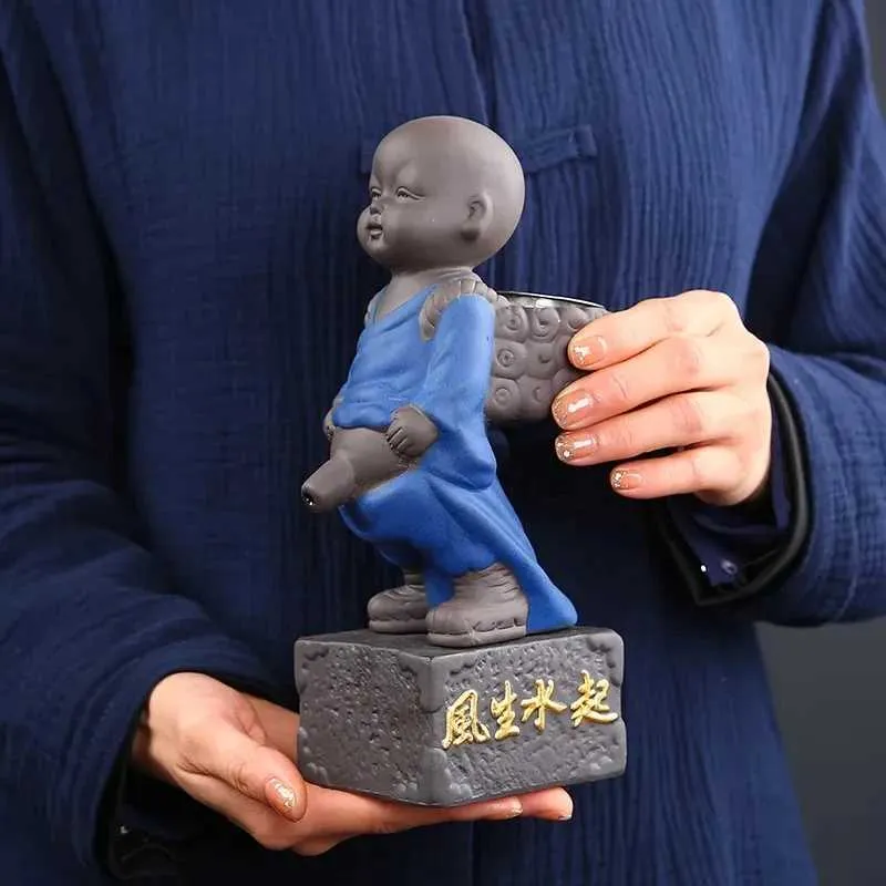 XJ240824 Chinese Purple Clay Lucky Little Monk Tea From