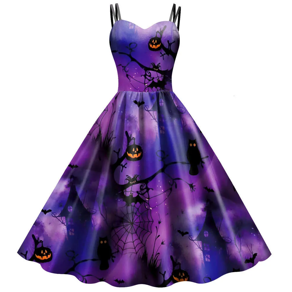 knee length dresses for ladies Halloween Pumpkin Luxury Dress L