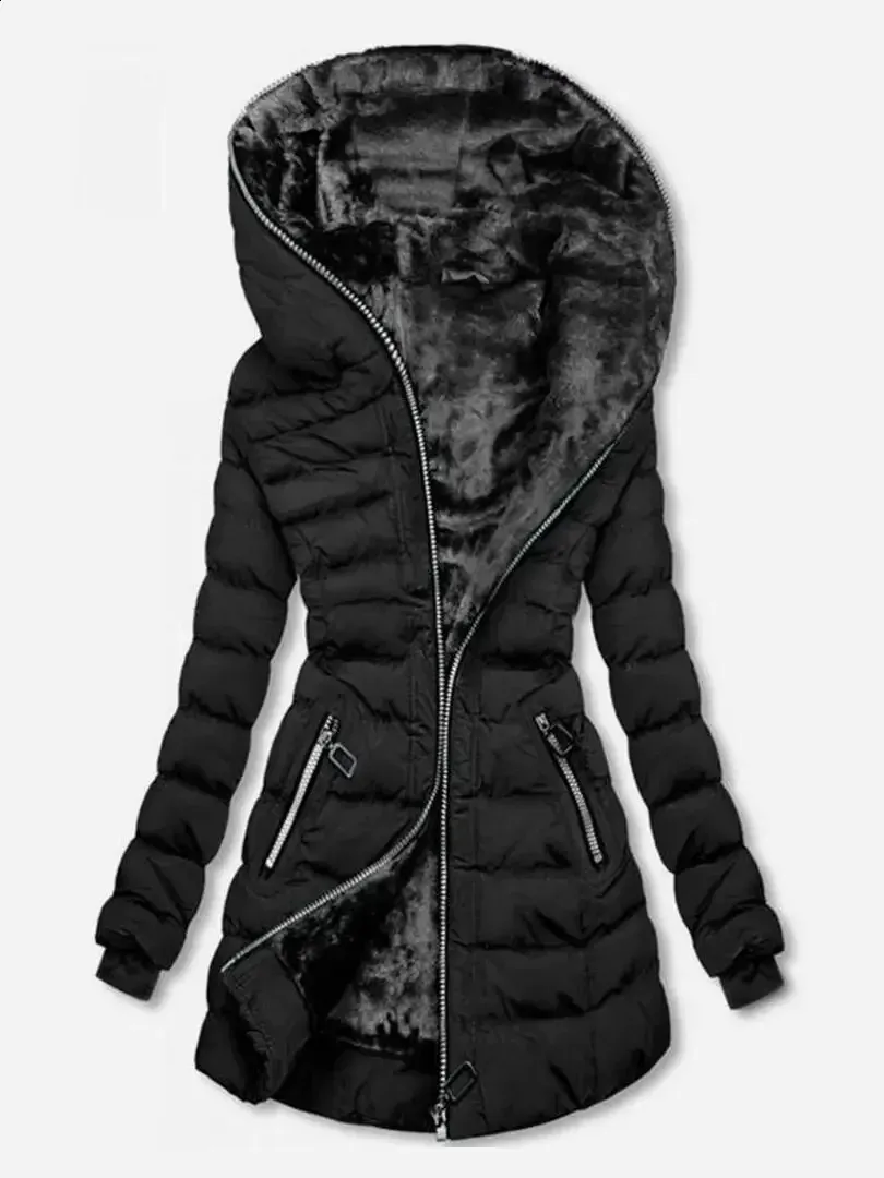Longline Puffer Jacket: Warm Stylish Hooded Winter Shop Now!