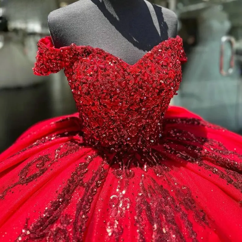 red and silver sweet 16 dresses Hot Red Sequins Quince Dresses Sleeveless Stretch Satin Sweet 16 Dress Custom Color / US14W