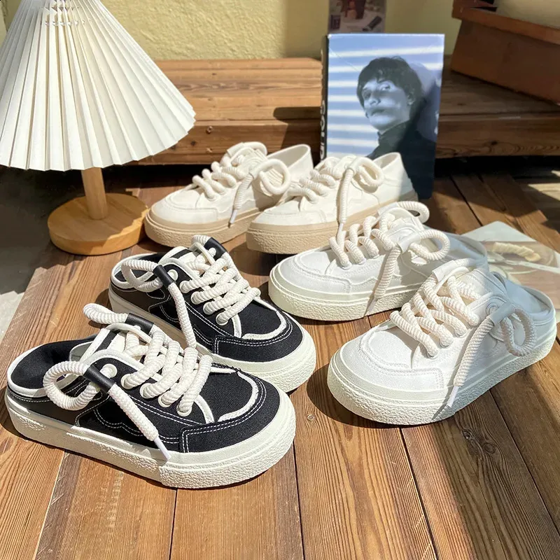 Women's White Canvas Platform Sneakers Breathable Casual Summer Shoes for  Women