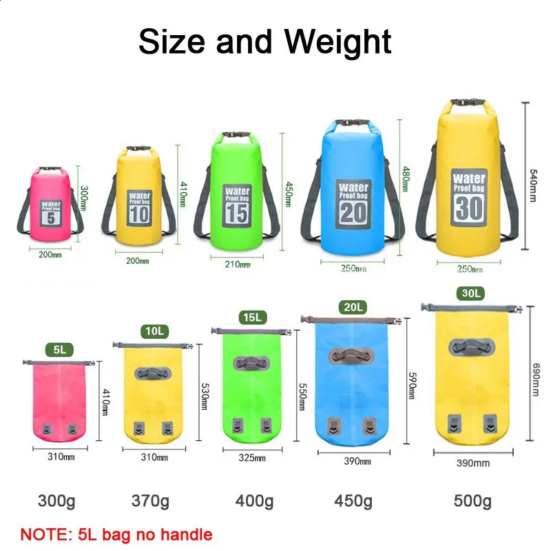 Borsa Impermeabile Dry Sack 25L: In PVC 500D, Per Nuoto, Paddle Boarding, Campeggio E Viaggi. Leggera, Resistente, Con Chiusura A Rotolo. Colore Arancione.
