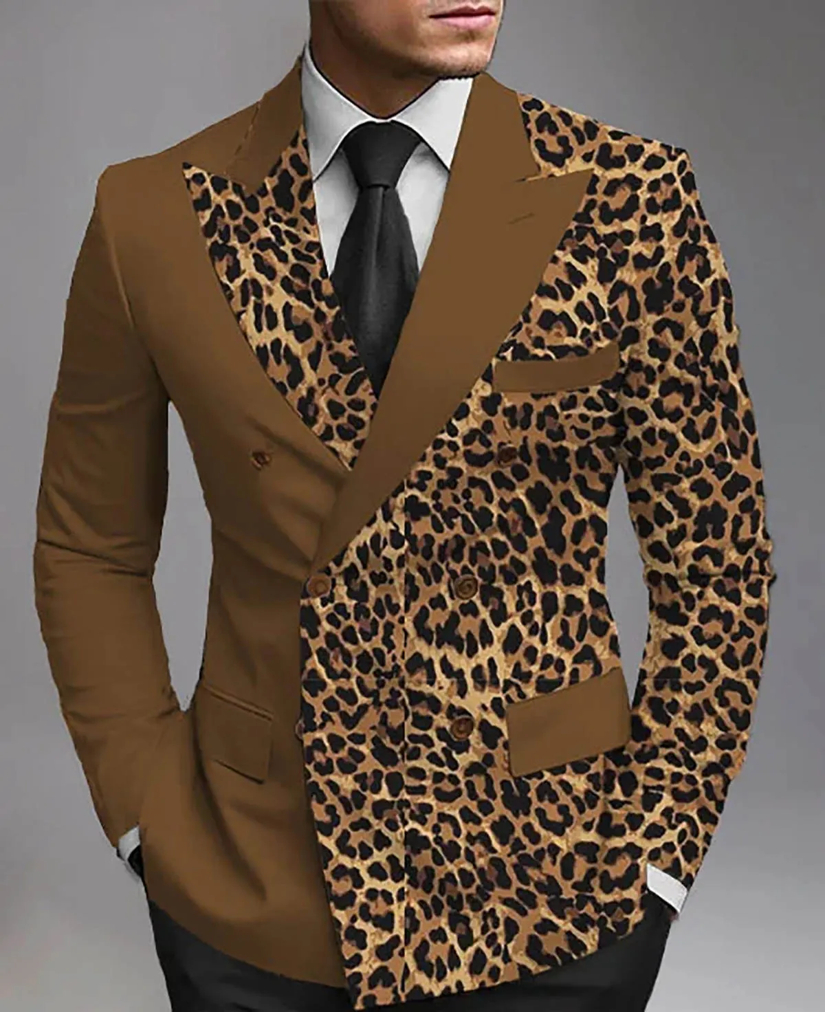 next leopard print blazer