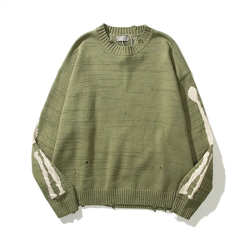 Army Green Hole Loose Hoodies Army Green Hole Loose Hoodies