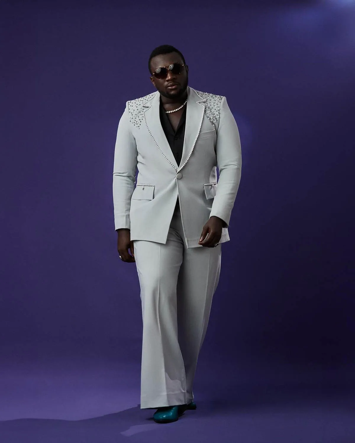 Diy Bling Blazer Men Shiny Sequins Jacket Blazer Neck Rhinestone Suit