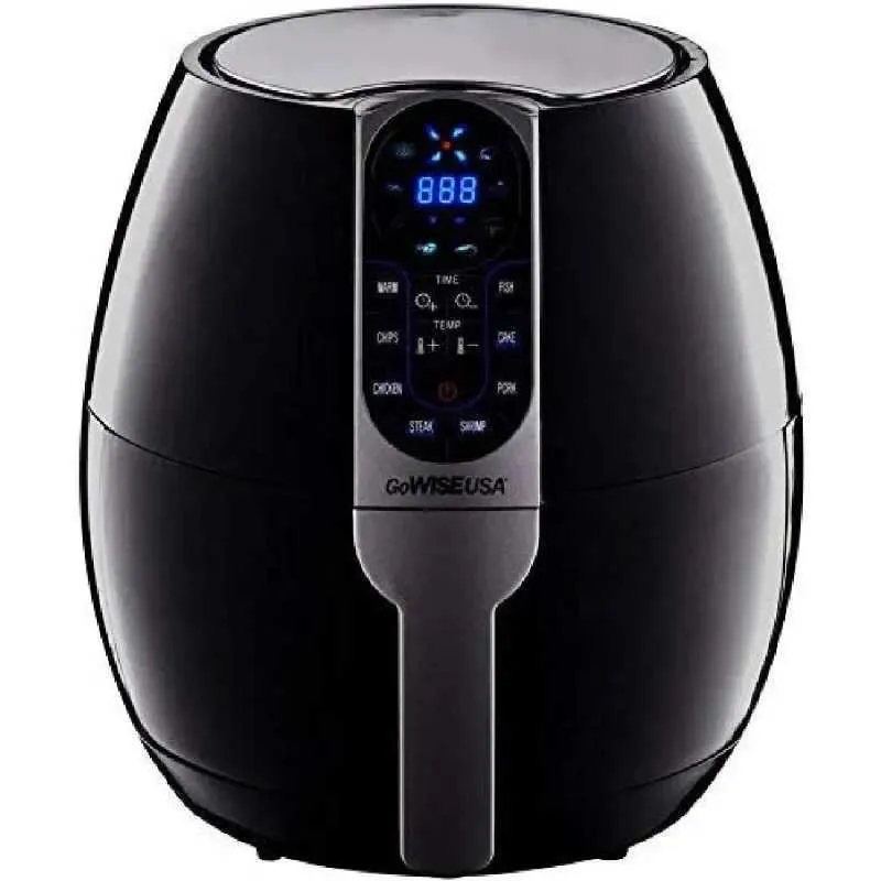 GoWISE USA Programmable Air Fryer with Presets Black