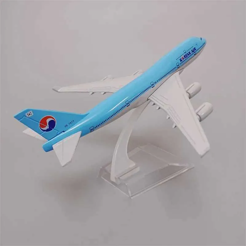 16cm Aleación De Metal Metal Coreano Aerolíneas Boeing 747 B747
